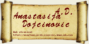 Anastasija Dojčinović vizit kartica